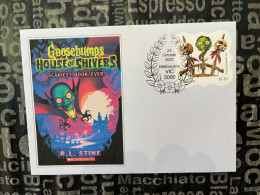 24-10-2023 (5 U 11) Goosebumps - Cover With Personalised Stamps - Stamp Pack Released Today 24-10-2023 - Briefe U. Dokumente