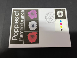 24-10-2023 (5 U 11) Stamps Released Today 24-10-2023 - Poppies Of Remembrance (white Poppy) - Lettres & Documents