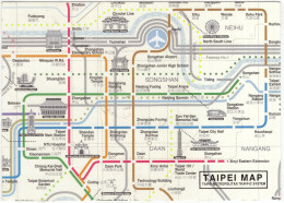 TAIPEI MAP - Taipei Metropolitan Traffic System - Métro