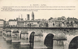 FRANCE - Macon - Le Pont - Carte Postale Ancienne - Macon