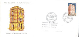 ANDORRE LETTRE FDC POUR LA FRANCE 1965 - Brieven En Documenten