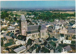 22 - LOUDEAC (Côte D'Armor) - Vue Aérienne - Place De L'Eglise / Voitures Dont 2CV - Loudéac