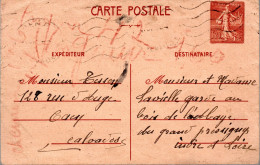 FRANCE / CARTE POSTALE N° CP SEMEUSE LIGNEE 1,20f - Cartes Postales Types Et TSC (avant 1995)