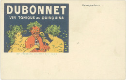 B Dubonnet, Vin Tonique Au Quinquina, Signée Albinet - Werbepostkarten