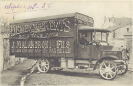 TB Déménagements Pour Tous Pays J. Malandroni, Marseille - Reclame