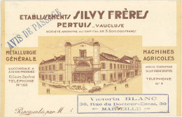 B Etablissements Silvy Frères, Pertuis, Vaucluse - Publicidad