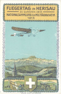 TB Fliegertag In Herisau, Nationalsammlung Rür Militäraviatik 1913 - Suisse, Meeting Aviation - Reclame