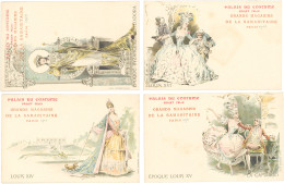 TB/B 4 CPA Palais Du Costume, Grands Magasins De La Samaritaine - Werbepostkarten