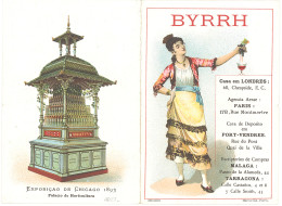 TB Byrrh, Exposiçao De Chicago 1893 – Violet Frères, Thuir, França - Publicidad