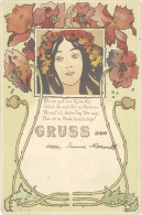 LD Femme Période Art Nouveau - Gruss Aus - Sonstige & Ohne Zuordnung