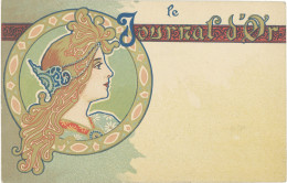 TB « le Journal D’Or », Femme De Profil, Art Nouveau - Autres & Non Classés