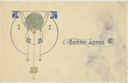 B « Bonne Année », Art Nouveau - Other & Unclassified