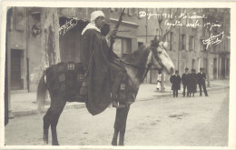 TB 04 – Digne – Carte-photo Mi-Carême 1922 – Cavalier Arabe - Digne