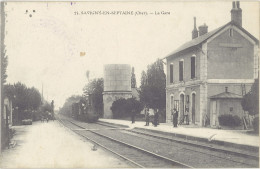 B 18 – Savigny En Septaine – La Gare (train, N°14) - Autres & Non Classés