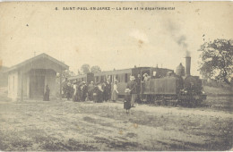 LD 42 – Saint Paul En Jarez – La Gare Et Le Départemental - Autres & Non Classés