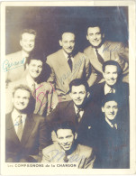 B Photo « les Compagnons De La Chanson », Autographes - Identified Persons