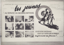 TB Grande Photo Maquette « Les Jeunes Au Service Du Secours National » - Krieg, Militär