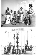 TB/B 2 Grandes Photos «  Club Des Lutins «  à Gruissan – Enfants Sur Plage 1965, Portique, Jeux - Lugares