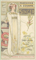 TB Machines à Coudre Singer, Sewing Machine, Art Nouveau - Publicidad