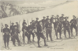 B Militaire – Ecole De Skis Dans Les Alpes – Chasseurs-Alpins - Sonstige & Ohne Zuordnung