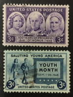 1948 United States - Salute To Youth, Progress Of Women - Used - Gebraucht