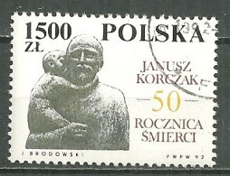 POLAND Oblitéré 3207 Janusz Korczak Protecteur Des Enfants Juifs - Gebraucht