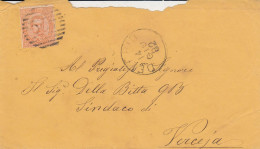 Italien Brief Aus Dem Jahr 1881 Von Delebio Nach Verona Ziffernstempel - Oblitérés