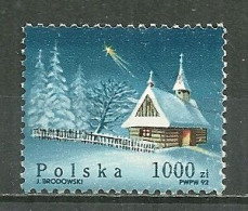 POLAND Oblitéré 3214 Noël Sapin église étoile Maison Neige - Oblitérés