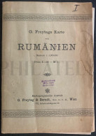 1914-1918 WW1 | MAP Of ROMANIA | G. FREYTAGS KARTE (AUSTRIA) - OTTO KEIL BOOKSTORE IN ISTANBUL, THE OTTOMAN EMPIRE - Cartes Topographiques