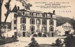 Louvie Juzon * Cpa Pub Publicité Hôtel DHERETE Dhérété Et Garage De L'hôtel - Autres & Non Classés