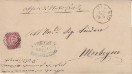 Italien Brief Aus Dem Jahr 1888 Von Delebio Nach Morbegno Ziffernstempel 436 - Oblitérés