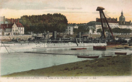 FRANCE - Chalon Sur Saône - La Saône Et Les Chantiers Du Petit Creusot - Colorisé - Carte Postale Ancienne - Chalon Sur Saone