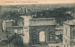 FRANCE - Montpellier - Arc De Triomphe Et Plateau Du Peyrou - Carte Postale Ancienne - Montpellier