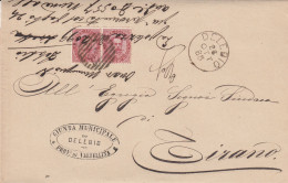 Italien Brief Aus Dem Jahr 1885 Von Delebio Nach Tirano Ziffernstempel 967 - Oblitérés