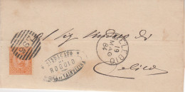 Italien Brief Aus Dem Jahr 1884 Von Delebio Nach Colico Ziffernstempel 967 - Oblitérés