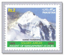 Pakistan 2003 Nanga Parbat 8125m Golden Jubilee First Ascent Mountains Berge Montagnes Montagne MNH "" - Pakistan