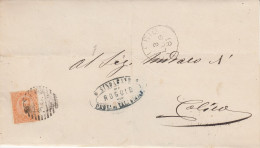 Italien Brief Aus Dem Jahr 1881 Von Delebio Nach Colico Ziffernstempel - Oblitérés