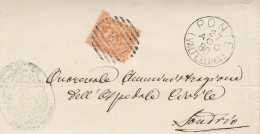 Italien Brief Aus Dem Jahr 1880 Von Ponte Nach Sondrio Ziffernstempel 1782 - Oblitérés