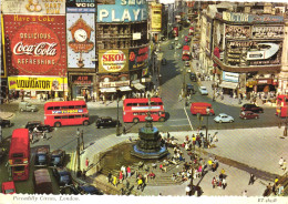 LONDON, PICCADILLY CIRCUS, SQUARE, BUS, CARS, ARCHITECTURE, UNITED KINGDOM - Piccadilly Circus