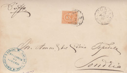 Italien Brief Aus Dem Jahr 1880 Von Ponte Nach Sondrio Ziffernstempel 1782 - Oblitérés