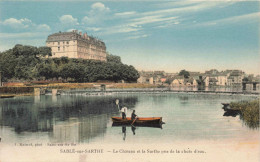 FRANCE - Sablé Sur Sarthe - Le Château Et La Sarthe Pris De La Chute D'eau - Colorisé - Carte Postale Ancienne - Sable Sur Sarthe