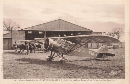 Bouguenais * Château Bougon * Le Camp D'aviation * Aéroport Aérodrome * Avion POTEZ 58 Et 60 Devant Les Hangars - Bouguenais
