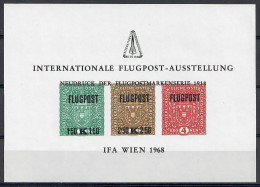 ÖSTERREICH 1968 - CINDARELLA - IFA WIEN INTERNATIONALE FLUGPOST-AUSSTELLUNG - NEU MNH ** - Machine Labels [ATM]