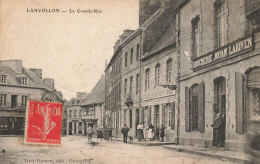 Lanvollon * La Grande Rue * Boucherie JOUAN LARIVEN * Grand Café De Bretagne * Villageois - Lanvollon