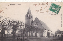 37. MONNAIE. CPA.  L'EGLISE. ANNEE 1908 + TEXTE - Monnaie