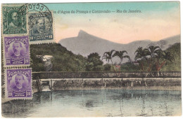 Brésil - Rio De Janeiro - Agua Do França E Corcovado - Carte Postale Pour Alger (Algérie) - ​​​​​​​1914 - Storia Postale