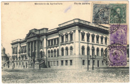 Brésil - Rio De Janeiro - Rio De Janeiro - Ministerio Da Agricultura - Carte Postale Pour Alger (Algérie) - ​​​​​​​1914 - Brieven En Documenten