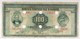 GRECIA Greece 100 Drachmai 1941 Occupazione Italo Tedesca Lotto.4702 - Grèce