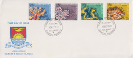 Enveloppe  FDC  1er  Jour   GILBERT  &  ELLICE   ISLANDS     Coraux    1972 - Sonstige - Ozeanien