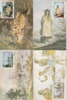 POLYNESIE - Cartes Maximum - PA N°170/3 (1982) : Peintures - Cartoline Maximum